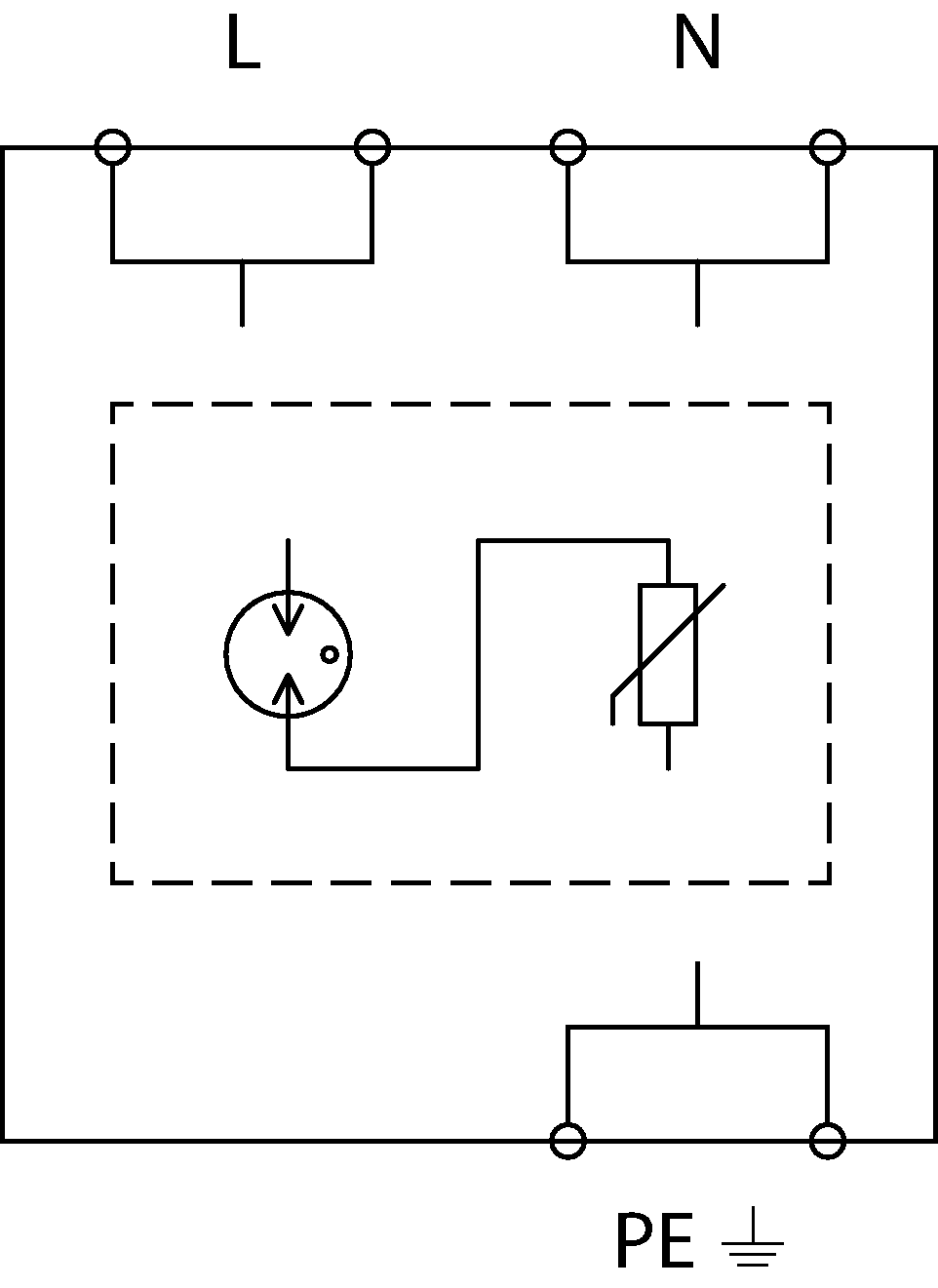 Prinzipschaltbild FLP-25-T1-V/2