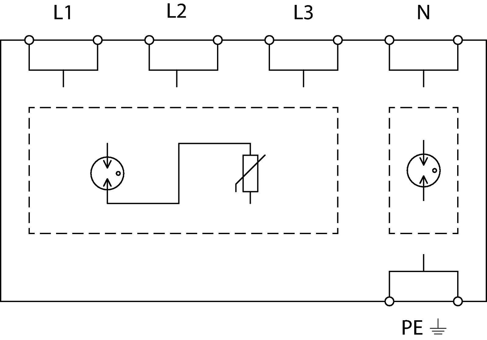 Prinzipschaltbild FLP-25-T1-V/3+1