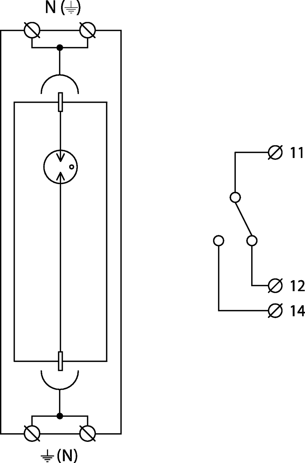 Prinzipschaltbild FLP-A100N VS/NPE