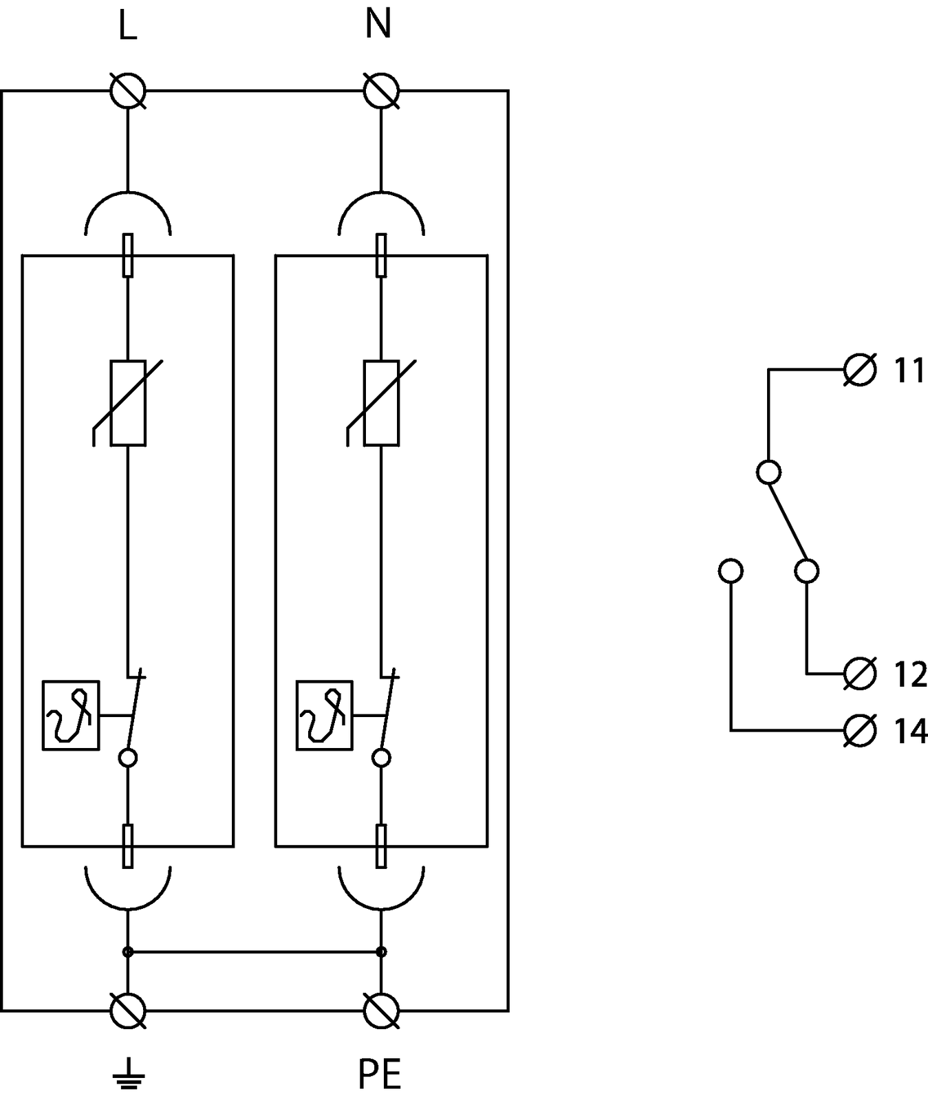 Prinzipschaltbild SLP-275 V/2 S