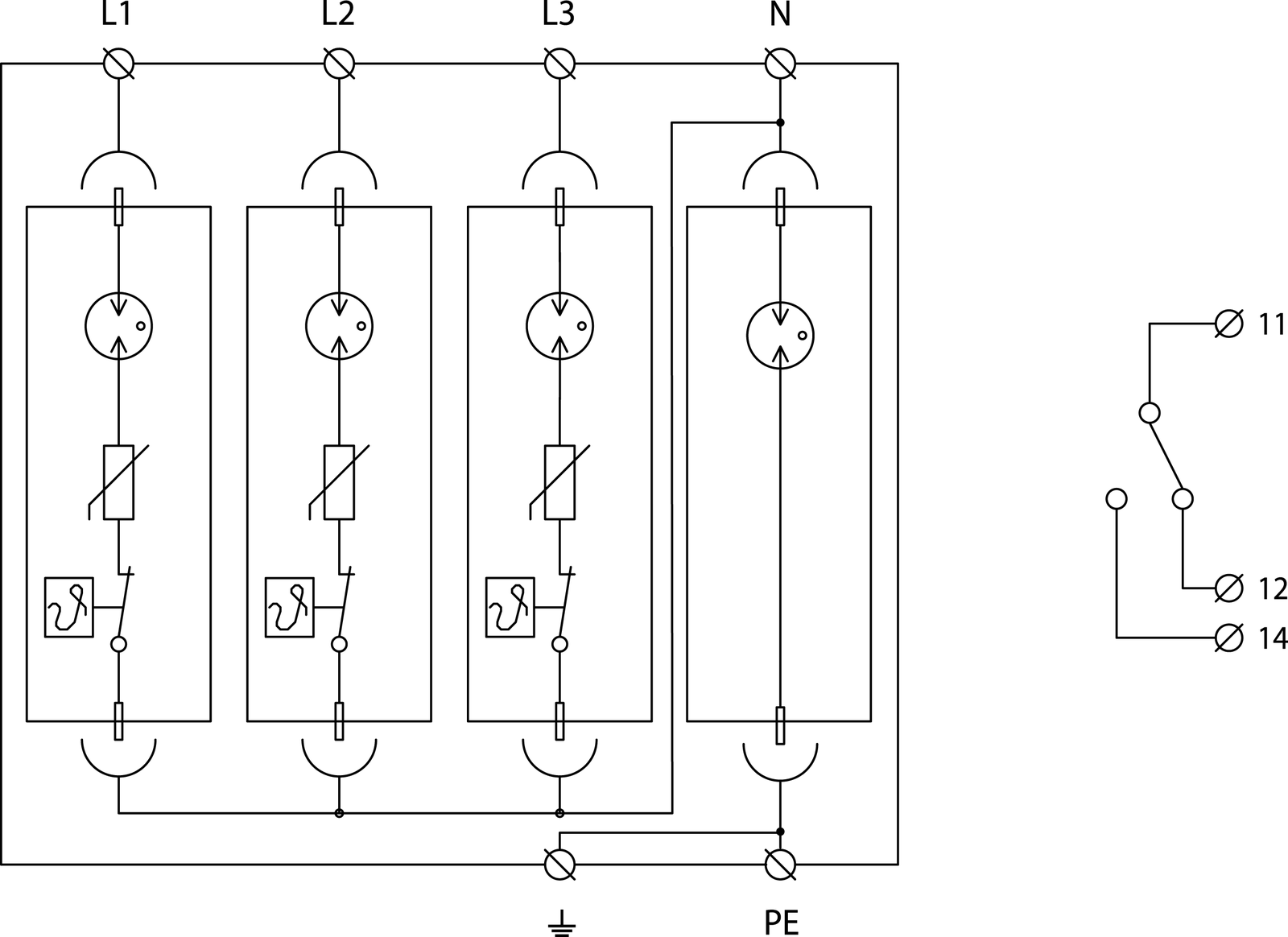 Prinzipschaltbild SLP-275 VB/3S+1