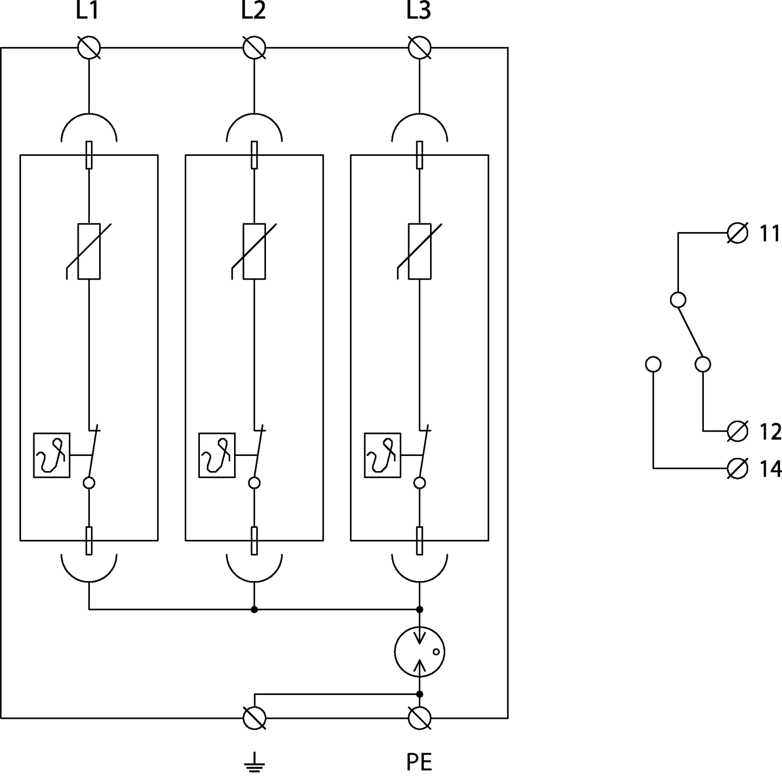 Prinzipschaltbild SLP-600-V/3YS-IT