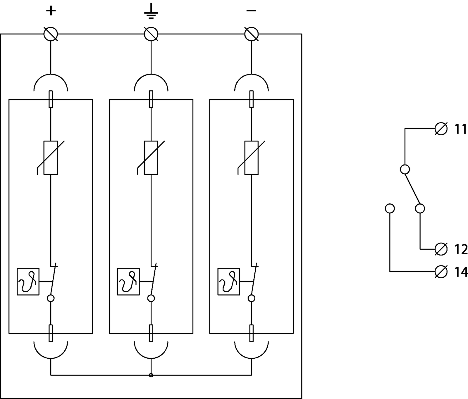 Prinzipschaltbild SLP-PV1000 V/Y S